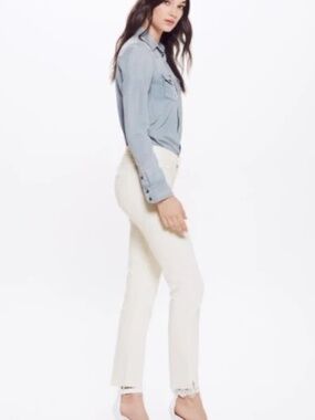 Mother Jeans The Rascal Ankle Snippet‎ in Whipping the Cream - 27